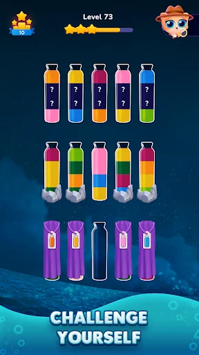 Gameplay screenshot 3 from Get Color - Water Sort Puzzle - Puzzle game